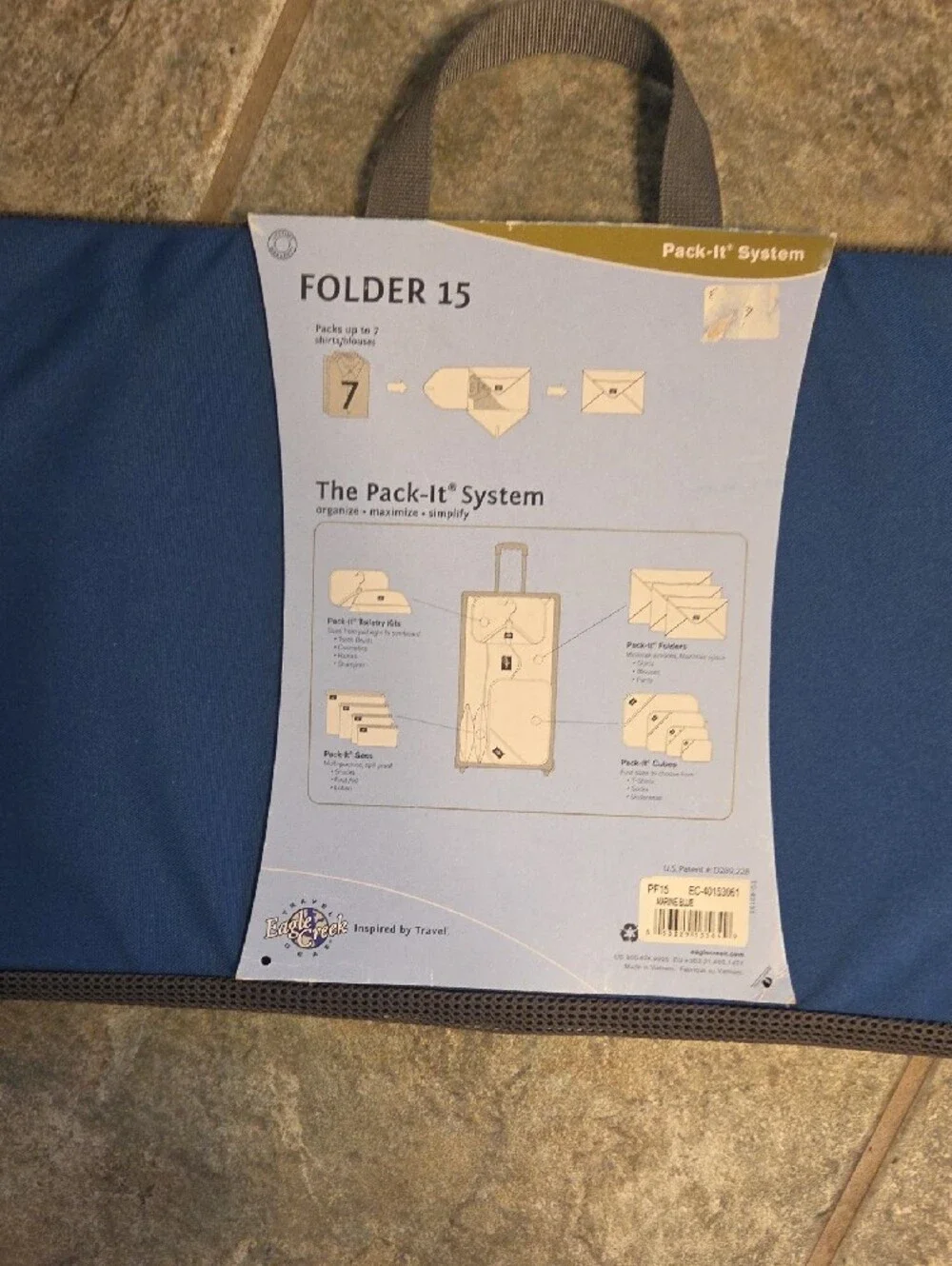 Eagle Creek Folder 15 Travel Pack It System in Blue